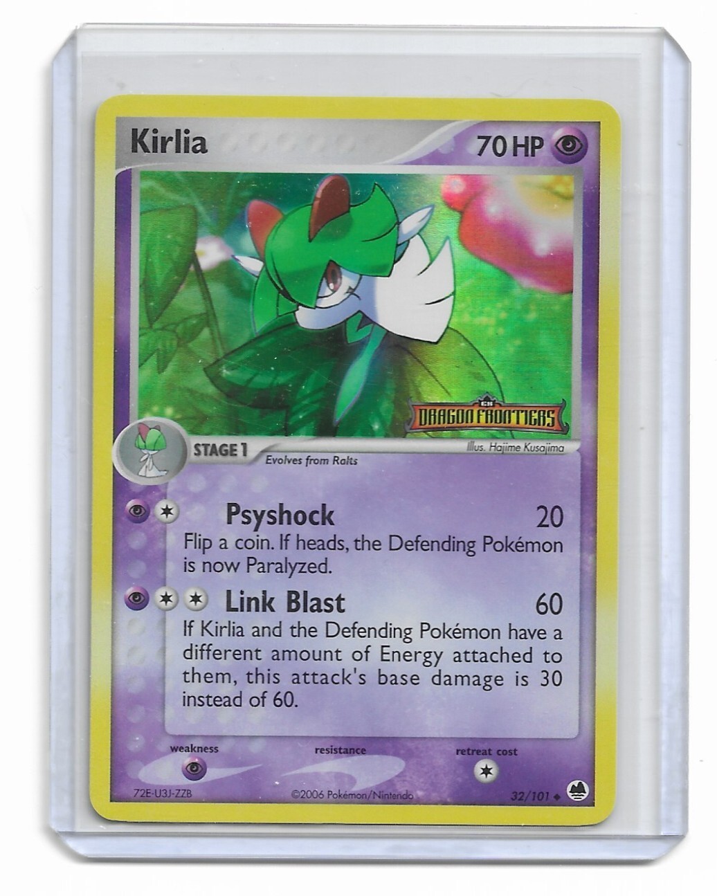 2006 Pokemon - EX: Dragon Frontiers Kirlia #32/101 Reverse Holo