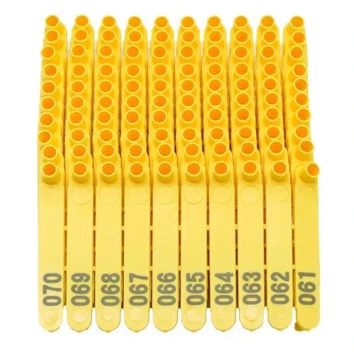100pcs Sheep Ear Tags Pliers for Livestock, Dogs, Rabbits - Nylon Material... - Foto 5 di 7