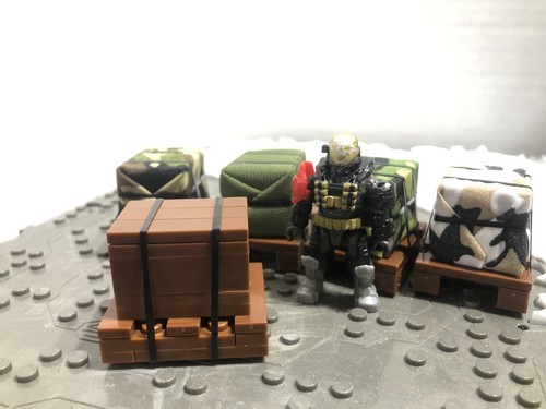 Mega Bloks Construx And Other Compatible 1x Pallet Cloth Covered Supply Crate - Picture 9 of 10