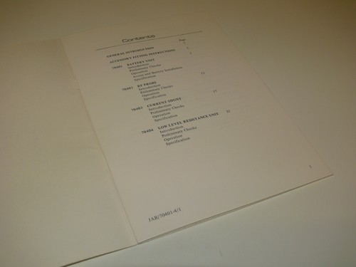 Operating Manual ~ Schlumberger 7040 DMM Accessory Units~70401/70402/70403/70404 - Picture 2 of 3
