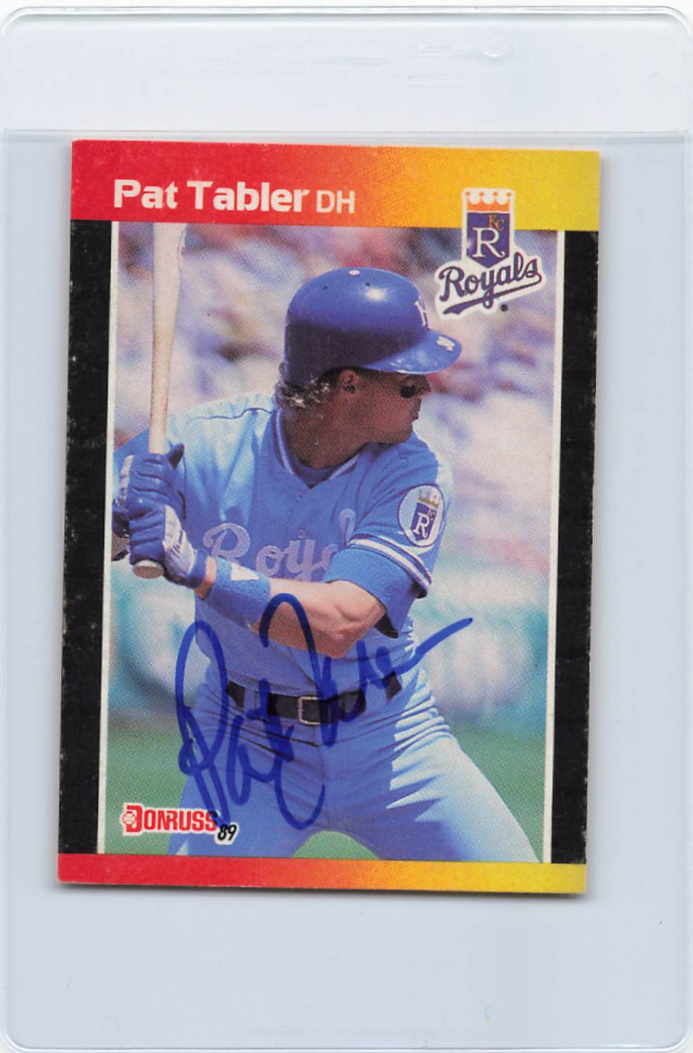1989 Donruss #326 Pat Tabler Royals Signed Auto *H9755