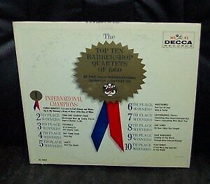 The Top Ten Barbershop Quartets of 1960 LP Barber Shop Quartet - Picture 1 of 1