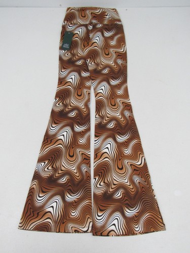 Wild Fable Women's Size XS/XXS Brown Groovy Swirl High-Waisted Flare Leggings - Picture 21 of 37