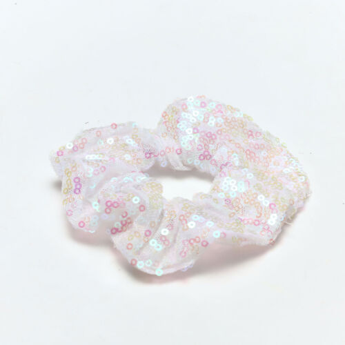 Girls Shiny Sequin Elastic Hair Ties Hairband Rope Scrunchie Holder Hairband - Picture 61 of 132