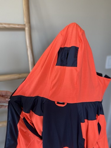 LULULEMON Jacket Run Get Up And Glow Reflective 360 Hooded Neon Orange 12 - Picture 4 of 8