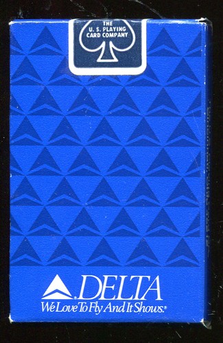 DECK OF VINTAGE DELTA AIRLINES PLAYING CARDS - (D413) - Picture 3 of 3