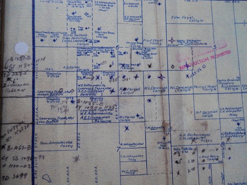 Midcontinent Maps Vintage Original Frame 1962 Clinton Washington County Township - Picture 13 of 15