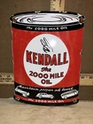 Vintage Kendall Motor Oil Gas Pump Advertising Porcelain Metal Sign