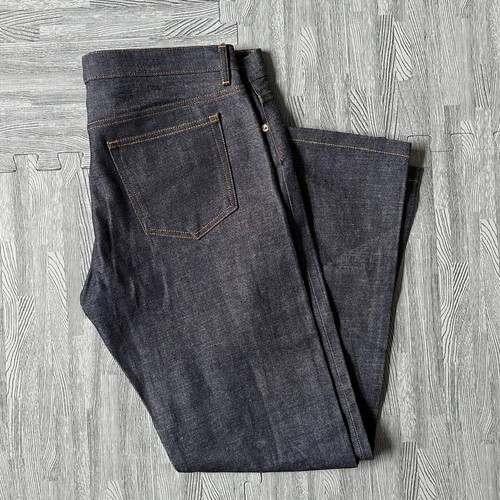 APC NEW CURE H SELVEDGE DENIM JEANS tres etroit raw blue standard us men 35 x 30 - Picture 4 of 6
