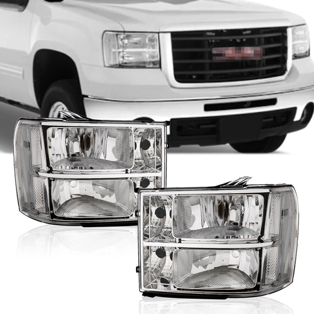 Automotive Headlight Assemblies Fit For GMC Sierra 1500 2500HD 3500HD 2007-2013 Headlights Clear Lens Headlamps Headlight Housing Assembly - Foto 12