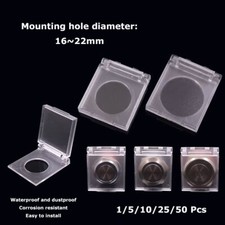 16/19/22mm Round Metal Button Protective Cover Switch Plastic Anti-Mis-Collision
