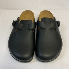 Birkenstock New w/ Box Boston Super Grip Black Leather Regular Width Select Size