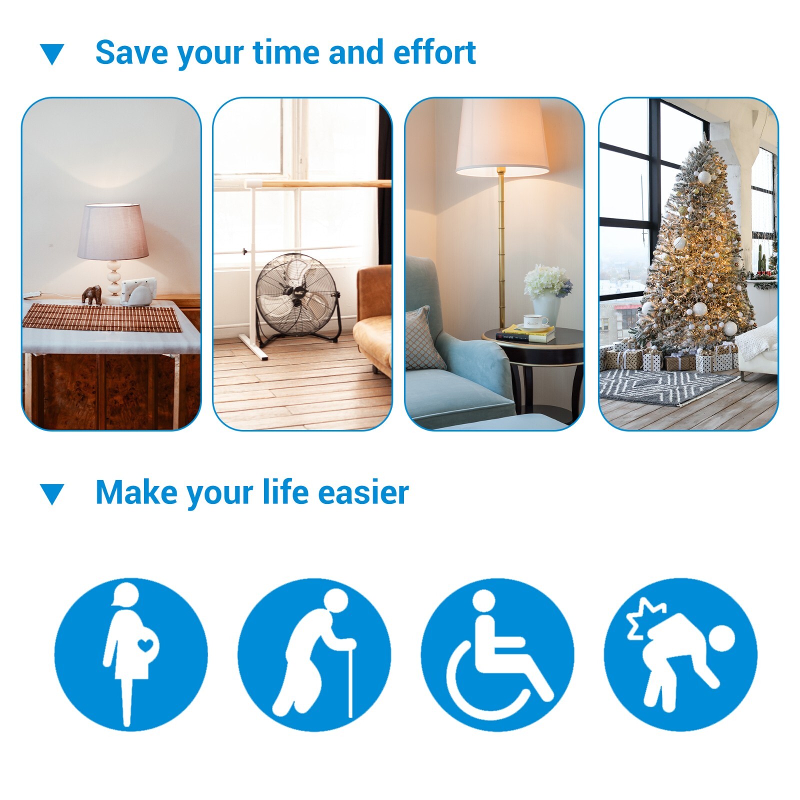 DEWENWILS Remote Control Outlet Wireless Wall Mounted Light Switch,No Wiring