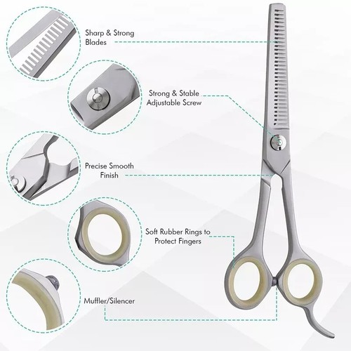EXJ Professional Hairdressing Thinning Scissors 6.25"Premium Salon Barber Shears - Picture 3 of 6