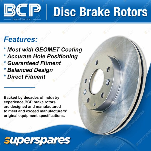 Front + Rear Disc Rotors Brake Pads for Toyota Landcruiser Prado KZJ120 GRJ120 - Picture 2 of 5