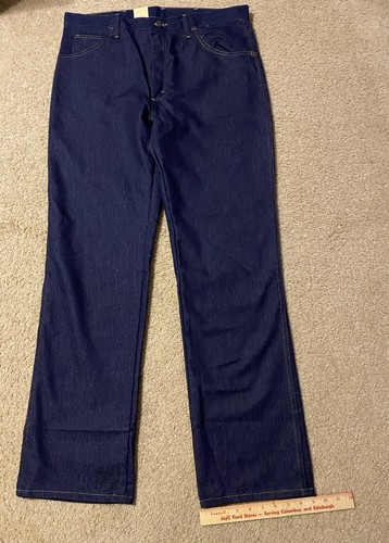  Wrangler 38/32 Elastizado Ajuste Regular Flex Lavado Oscuro Jeans NUEVO Entrepierna 33.5 - Imagen 2 de 6