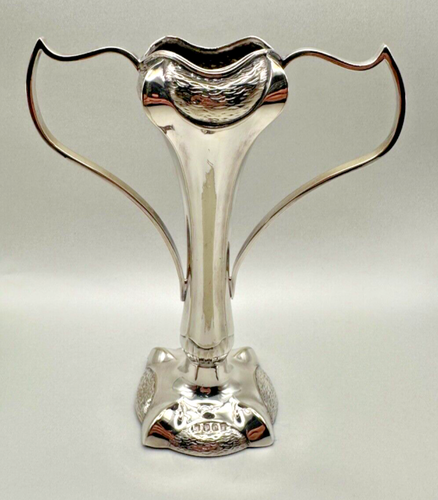 Pair of Antique Silver Plated Claw Vases - EPNS - Picture 4 of 13