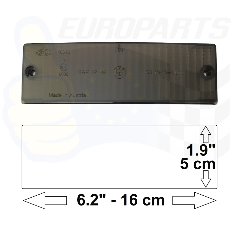 Juego de lentes intermitentes de señal de giro de humo modelo tardío BMW E30 1989-1993 genuino BMW Foto 3 de 4