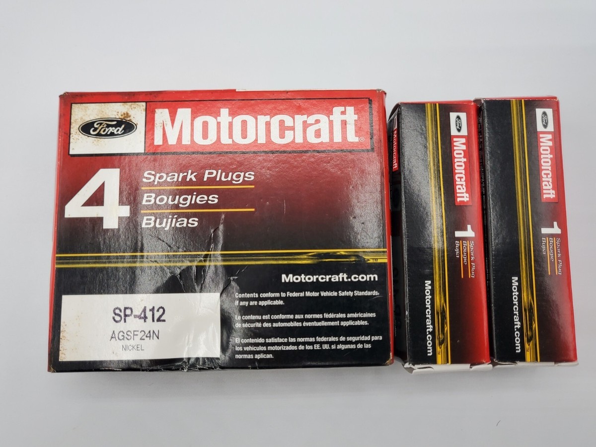 6 Pack Of MOTORCRAFT SP412 Spark Plugs – Copper Core, Fits Ford Ranger, Mustang, Explorer V6