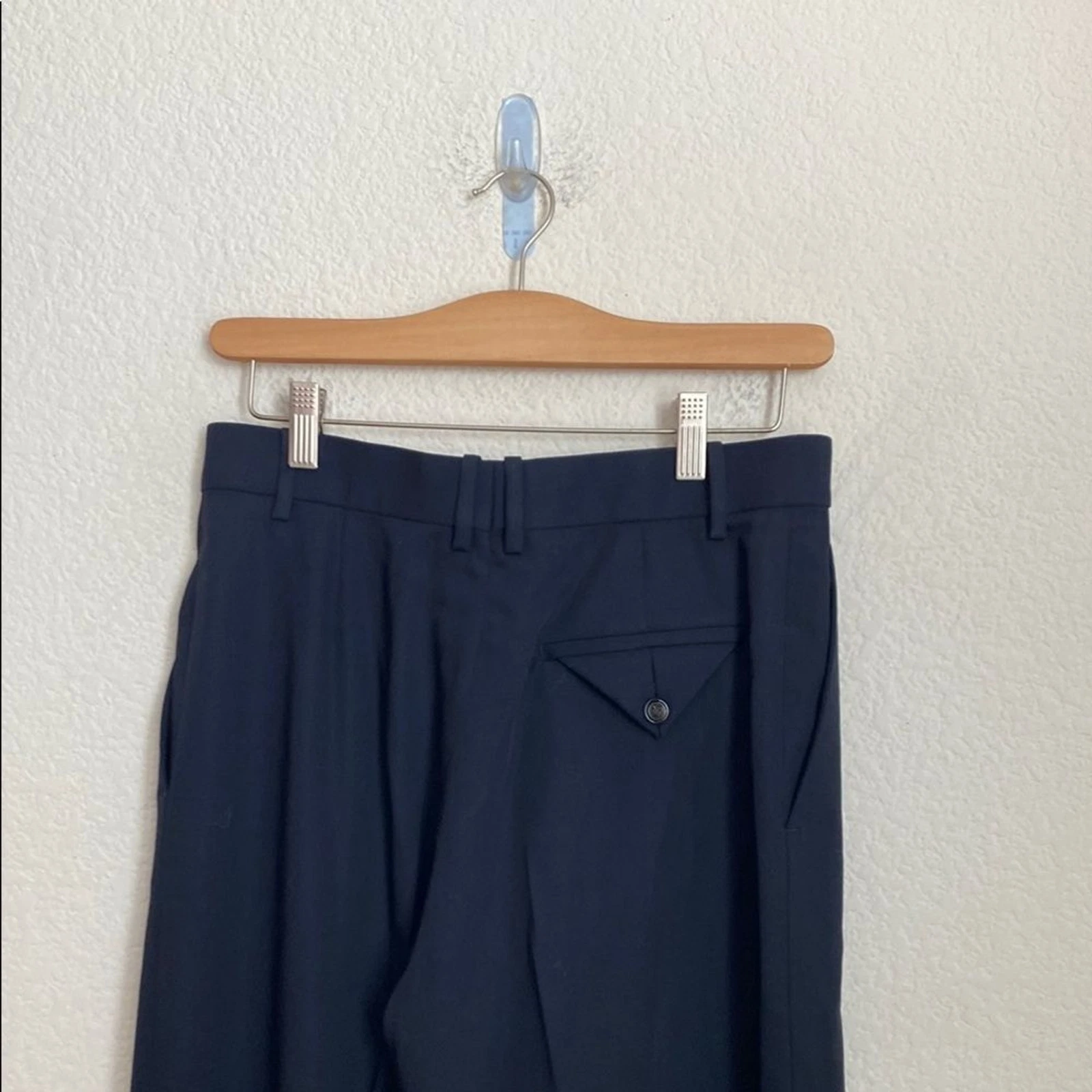 Pantalone pantalone lana sartoriale Bottega Veneta colore navy taglia 40
