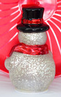 Cracked Glass Look Light Up Snowman Table Decoration — photo 3
