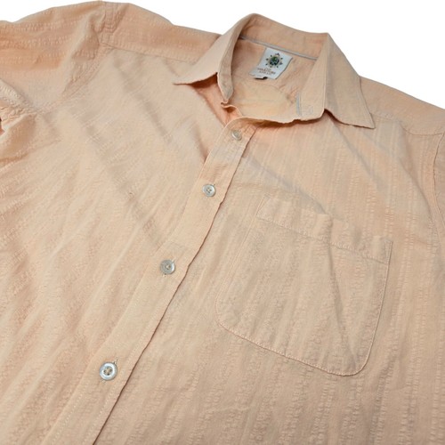 Camisa manga corta The Territory Ahead Seersucker talla mediana naranja para hombre - Imagen 1 de 5