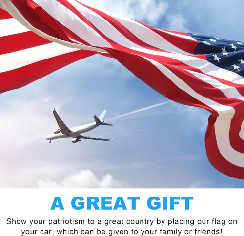2PCS American Flag 3D Metal Decal, Aluminum Alloy Car Emblem Stickers Patriotic - Picture 6 of 12