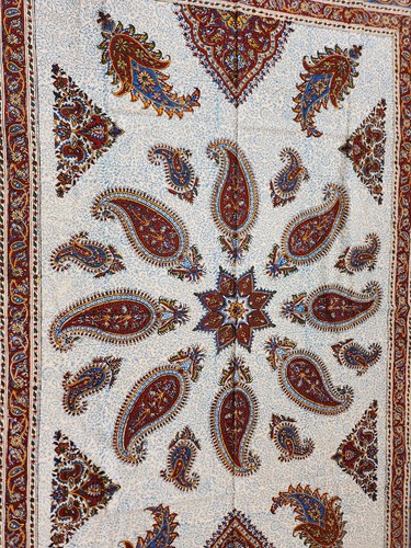 Persian Ghalamkar Hand-printed Tapestry Table ClothWall Hanging 100x150 Cm - Bild 4 von 8