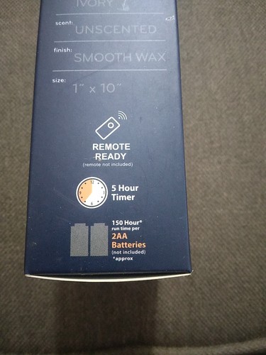 New LIOWN Torchier Battery Operated Taper Candles #72061 Sealed Timer 10" Ivory - Picture 9 of 15