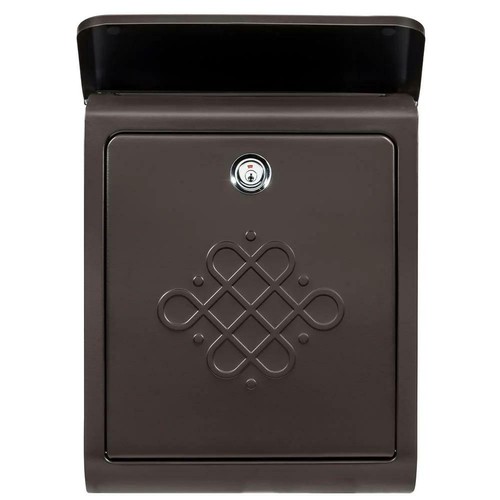 Bordeaux Locking Rubbed Bronze Wall Mount Mailbox - Picture 7 of 12