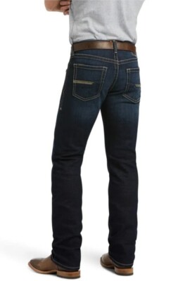NWT Ariat Mens M5 Stretch Marshall Stackable Straight Leg Jean 38x34 10039628