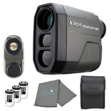 Nikon Prostaff Laser Rangefinder Bundle with 3 CR2 Batteries and Cleaning Cloth