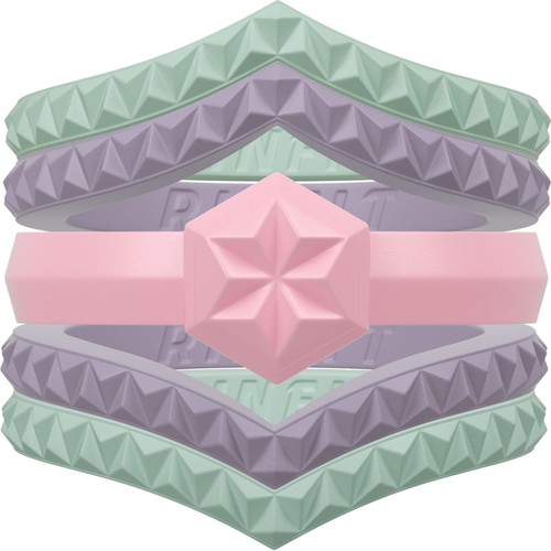 Silicone Wedding Rings for Women by Rinfit. Comfortable & Durable 5 Rings Set - Picture 17 of 19