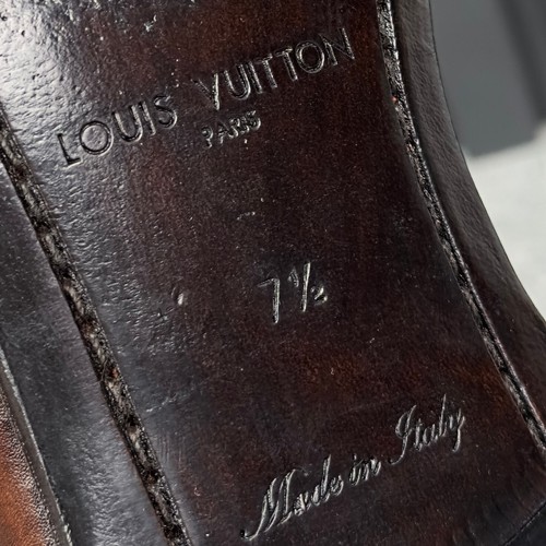 Louis Vuitton Derby Kleid Schnürung Braun Krokodil 7,5 LV oder 8,5 US oder 41,5 EUR - Bild 24 von 24