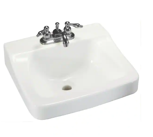Glacier Bay Aragon Wall Mount Mounted Bathroom Sink White Read Details - Imagen 2 de 2