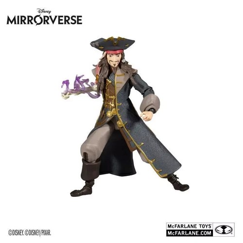 McFarlane Disney Mirrorverse - Capitano Jack Sparrow Supporto - Figura - Nuovo - Picture 6 of 8