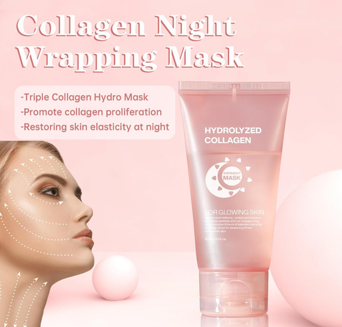 30 Bio Collagen Face Mask Real Deep Firming Deep Hydrating Overnight Facial Mask - Picture 80 of 119