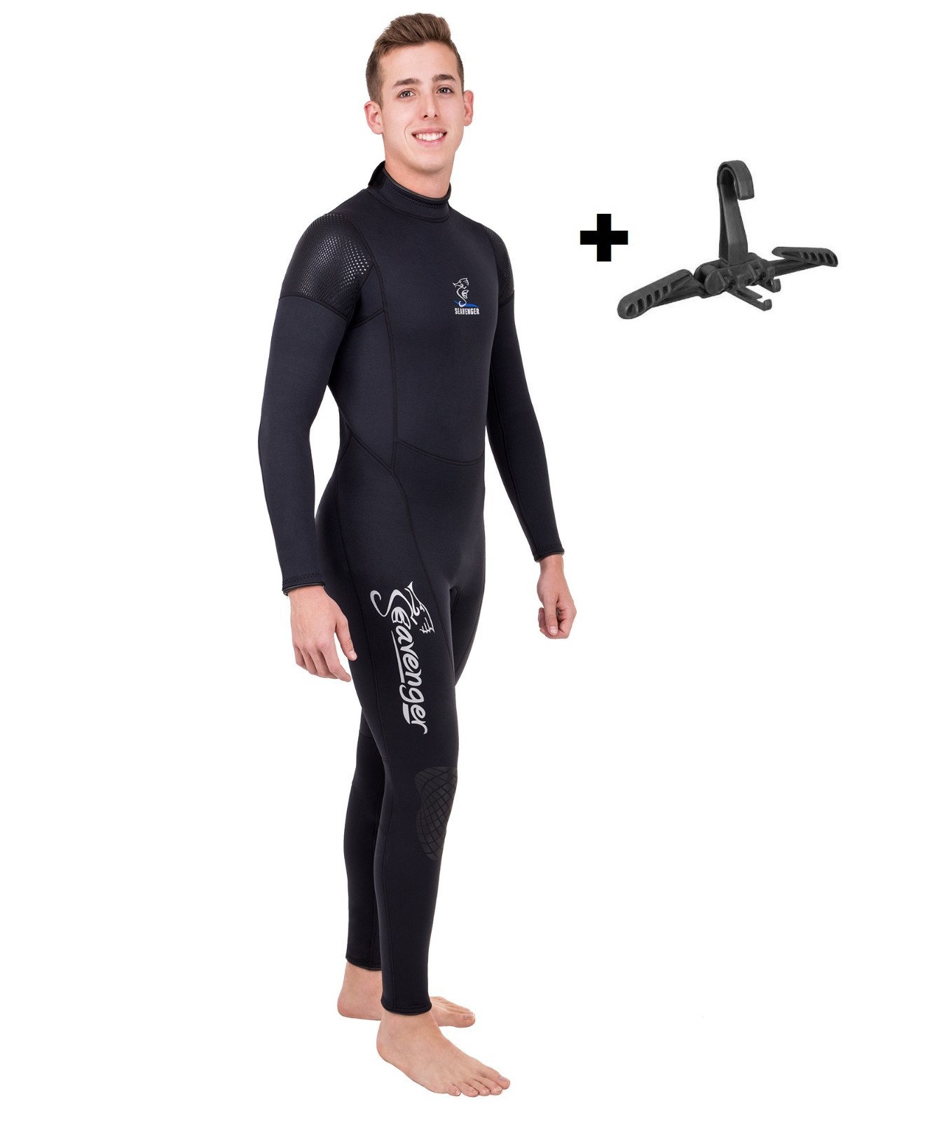 Seavenger Men Stretch 3mm Neoprene Dive Fullsuit Wetsuit XS SCUBA Folding Hanger Seavenger Men Stretch 3mm Neoprene Dive Fullsuit Wetsuit XS SCUBA Folding Hanger