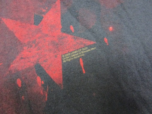 VTG Lamb of God Goat Skeleton 2008 Concert Tour Band Album Black T Shirt (L) - Picture 6 of 11