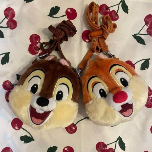 Tokyo Disney Resort Chip 'n Dale Chip and Dale Plush Bag Pass Case Coin Purse