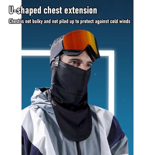 Scarf Mask with Ear Loops Winter Face Mask Winter Neck Gaiter for Skiing Riding - Imagen 5 de 15