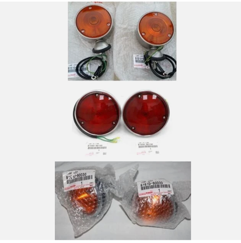 Juego de luces de giro traseras de estacionamiento genuinas Toyota Land Cruiser FJ40 1958-1968 - Imagen 1 de 4
