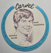 1975-76 Carvel Discs Basketball #27A ERNIE DiGREGORIO (Blue Border) Braves