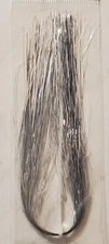 Silver Flashabou, .37mm, 11-1/2" long, Fly Tying, Lure, Jig, Tinsel, Flash
