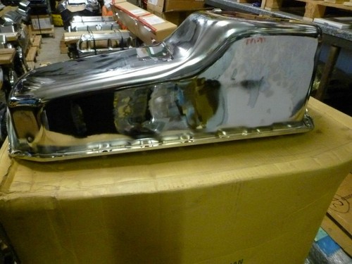 Ölwanne Chrom Chevrolet Small Block V8 305 350 383 Peilstab Beifahrer