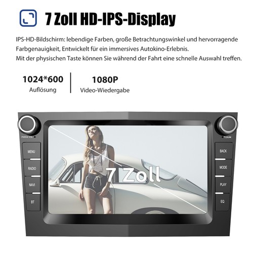 Android13 Apple Carplay Autoradio GPS Für Opel Astra H Meriva Corsa C D Zafira B - Bild 6 von 15