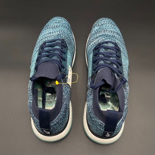 Nuevos zapatos de golf Adidas Parley x Tour 360 XT 'Blue Spirit' Primeknit para hombre - Imagen 10 de 11