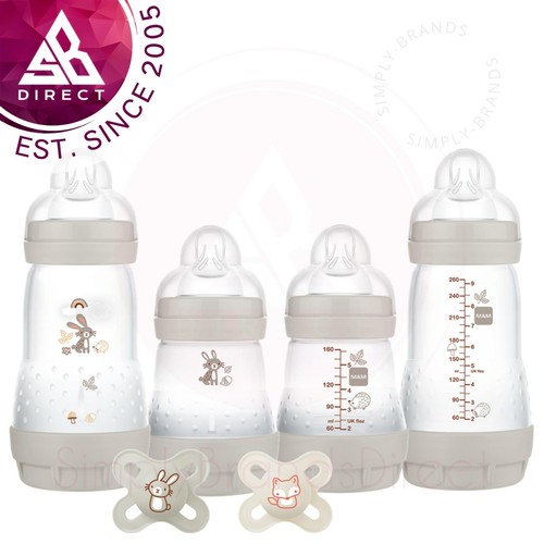 MAM Feed & Soothe Set│Kid's Self Sterilising Anti Colic Feeding Bottle Set - Picture 1 of 4