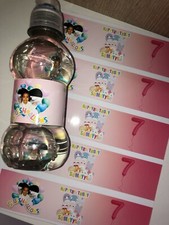 16 Personalised Water Juice Bottle Labels Birthday Party Squishmallows Girls