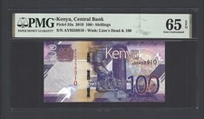 Kenya 100 Shillings 2019 P53a Uncirculated Grade 65